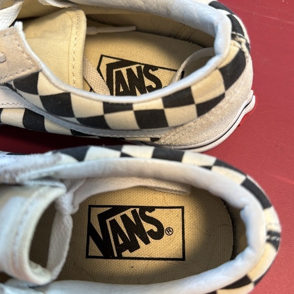 Vans old school, black and white checkered, suede toe heel men’s 3.5 women’s 5 - Picture 9 of 12